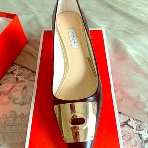 Coach Lawrence Spazzalato kitten heel pumps